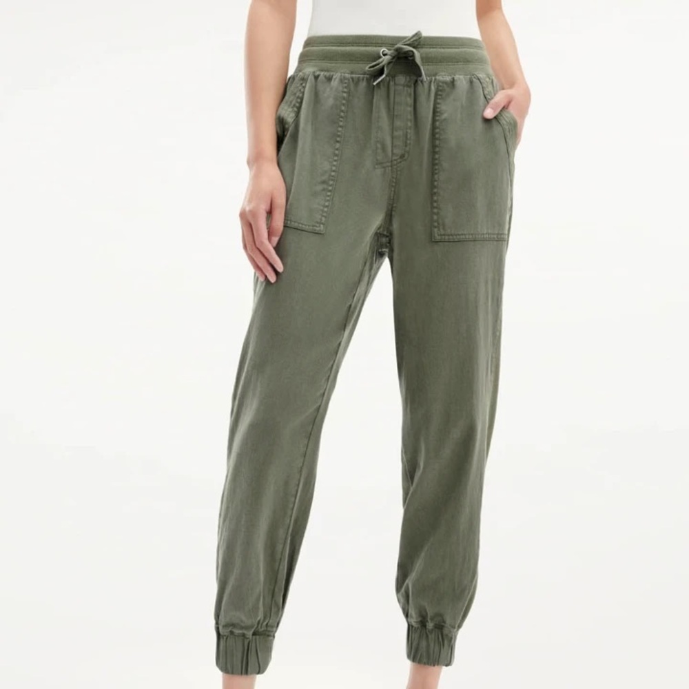 NWT Splendid Jessie Denim Jogger - Vintage Olive Brown